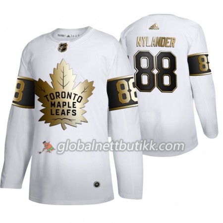 Toronto Maple Leafs Hockeydrakt William Nylander 88 Adidas 2019-2020 Golden Edition Hvit Authentic - Herre